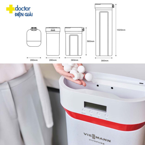 Máy làm mềm nước trung tâm Vitopure S3-3T